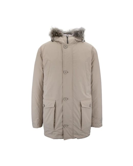 Herno Gray Winter Jackets for men