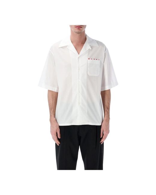 Marni White Short Sleeve Shirts for men