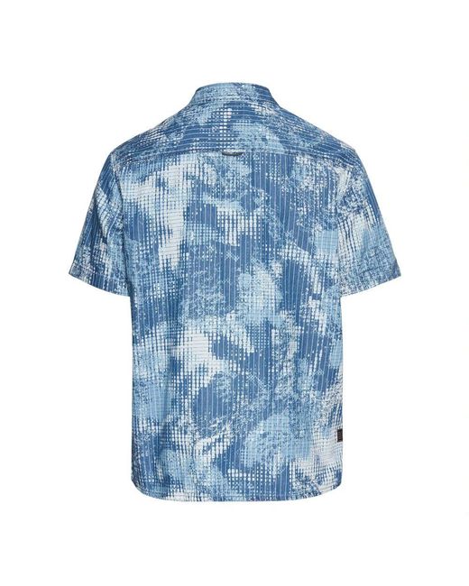 Camel Active Kurzarmhemd Mit Allover-Print in Blue für Herren