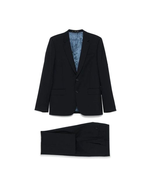 Paul Smith Blauer maßgeschneiderter anzug für männer in Black für Herren