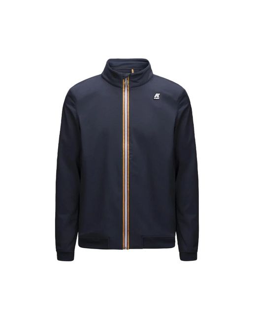 K-Way Blue Zip-Throughs for men