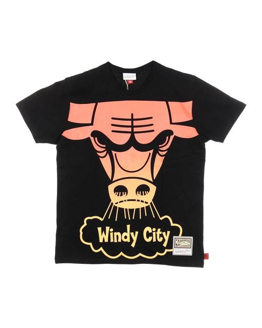 T-Shirts Mitchell & Ness de hombre de color Black