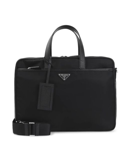 Prada Black Laptop Bags & Cases for men