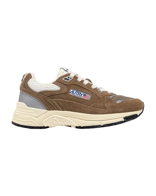 Autry Schoenen ,Bruin ,Katoen Hyperway Sneakers in het Brown voor heren