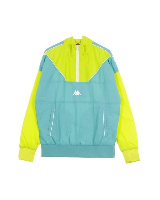 Kappa Jassen ,Veelkleurig ,Polyester Windbreaker Jas in het Yellow voor heren