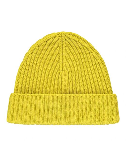 Moorer Gebreide Muts in het Yellow voor heren