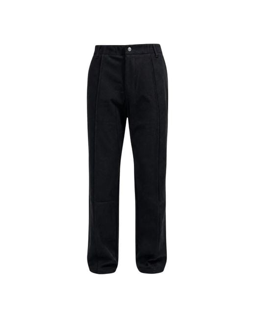 Guess Black Straight Trousers for men