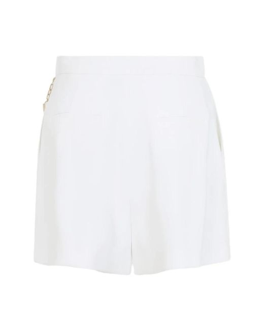 Elisabetta Franchi White Short Shorts