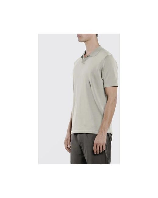 DUNO Cedric Gebreide Polo in het Gray voor heren