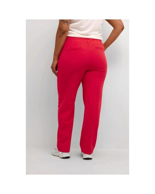 Kaffe Broeken ,Roze ,Virtual Straight-Leg Broek in het Pink