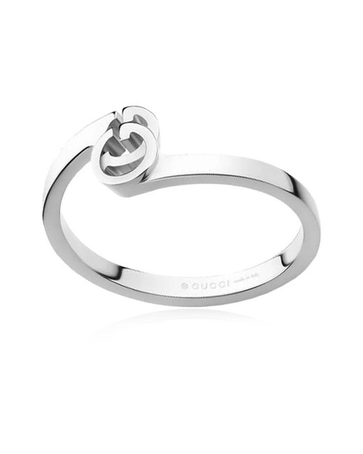 Gucci Metallic Gg Running Ring