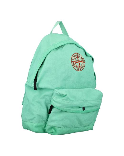 Stone Island Green Backpacks for men