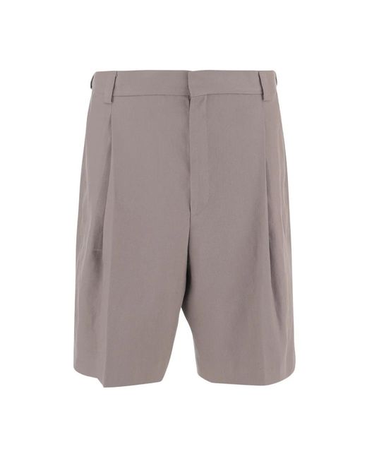 Boss Gray Casual Shorts for men
