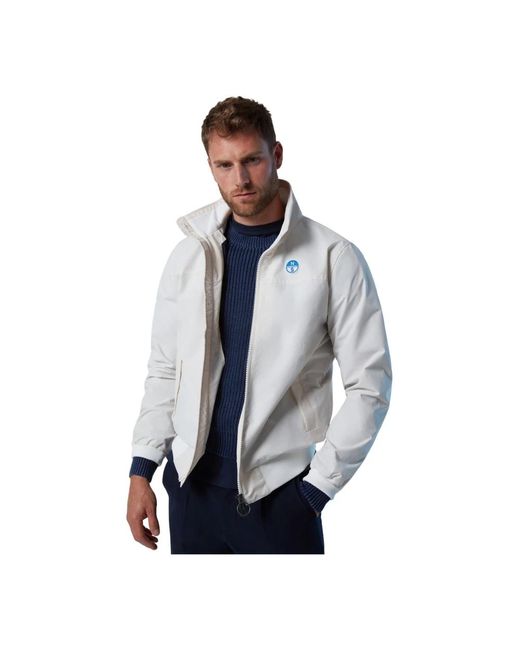 North Sails Jassen ,Wit ,Katoen Sailor Jack Waterafstotend Stijlvol Icoon in het White voor heren