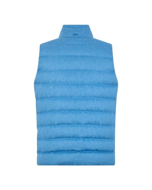 Herno Blue Vests for men