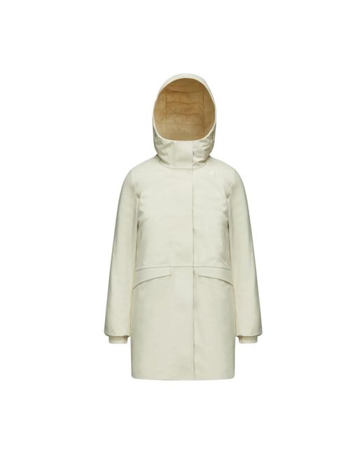 Mathiel bonded giacca invernale imbottita da donna di K-Way in Natural