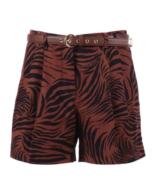 Max Mara Red Casual Shorts