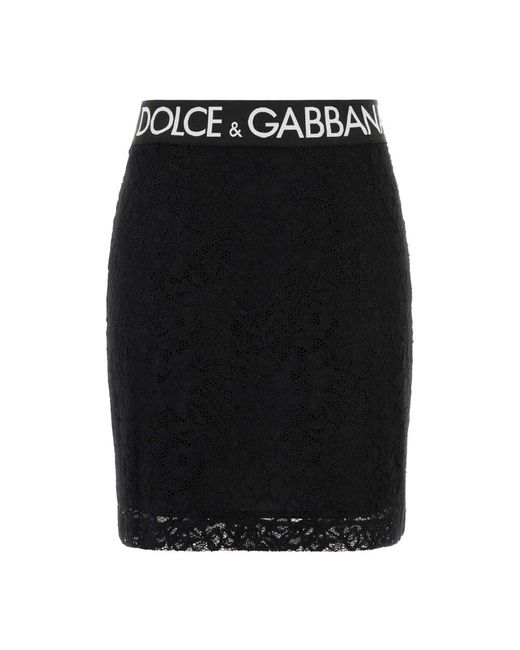 Short Skirts Dolce & Gabbana de color Black