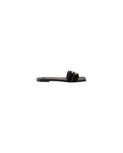 Elisabetta Franchi Black Sliders