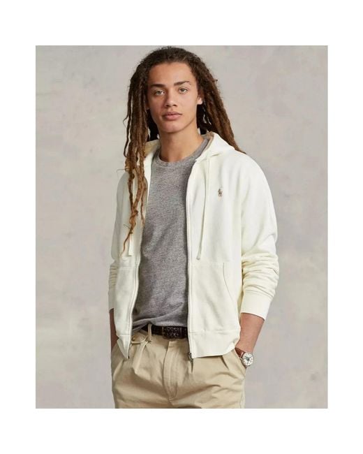 Ralph Lauren White Zip-Throughs for men