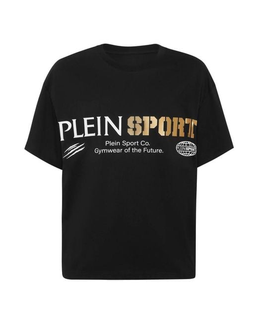 Philipp Plein T-Shirt Ronde Hals Ss Logo in het Black voor heren