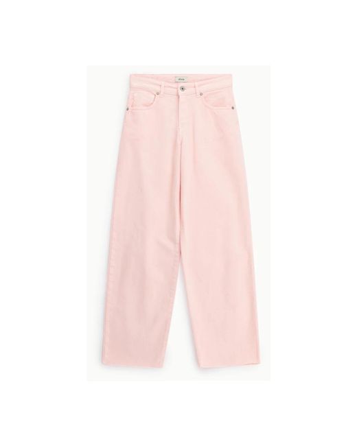 Wide Jeans Dixie de color Pink