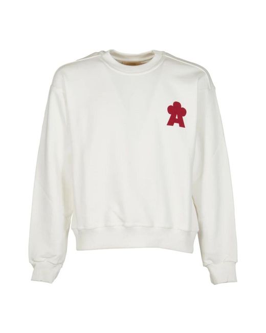 A PAPER KID Weißer Pullover Mit Girocollo-Logo in White für Herren