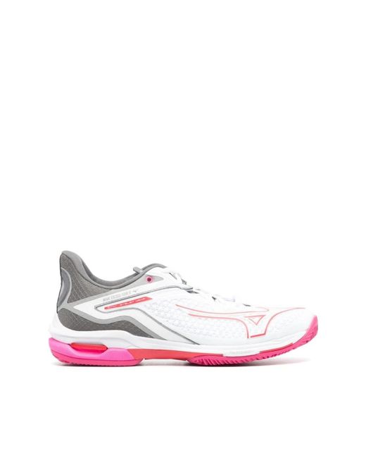 Mizuno Pink Rosa sneakers mit geprägtem finish