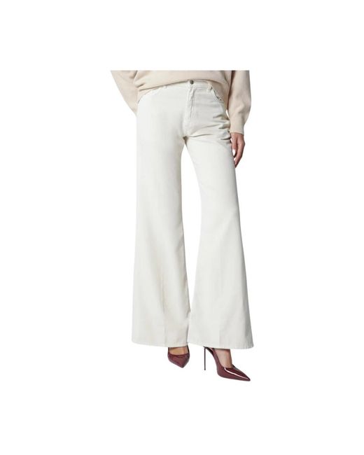 Haikure White Wide Jeans