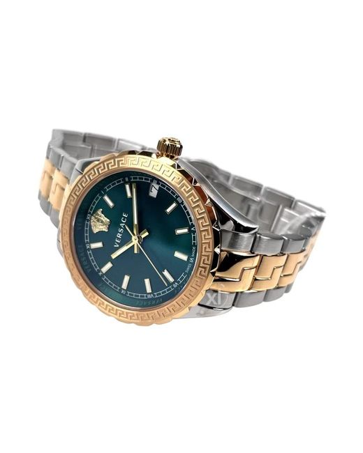 Versace Metallic Runde Uhr