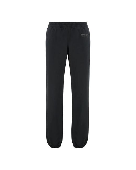 Givenchy Broeken ,Zwart ,Katoen Katoenen Trainingsbroek Met Zijzakken in het Black voor heren