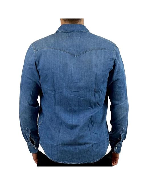 Liu Jo Blue Denim Shirts for men