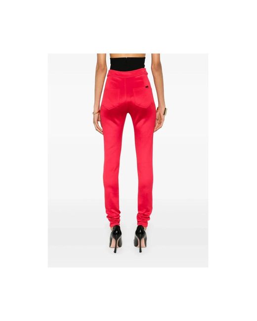 Saint Laurent Red Trousers