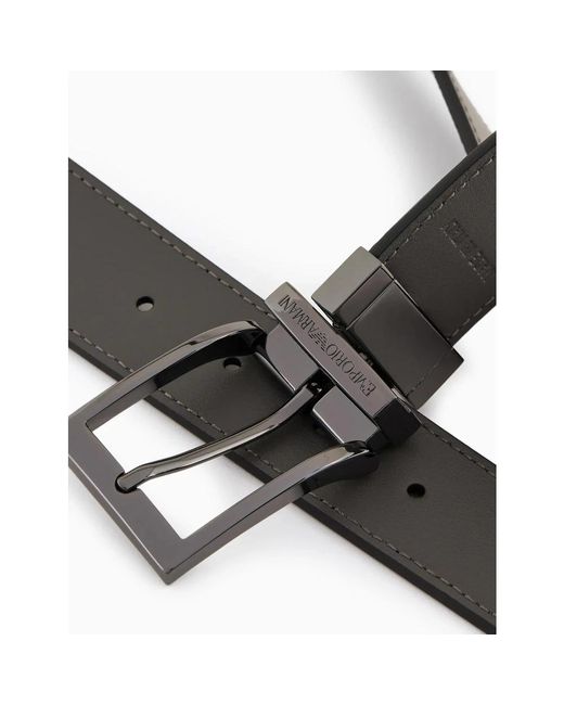 Emporio Armani Gray Belts for men