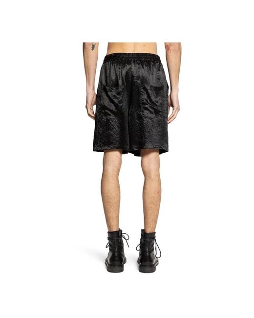Song For The Mute Black Casual Shorts for men