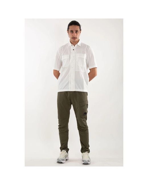 C P Company Ripstop Boxy Kurzarmhemd in Gray für Herren
