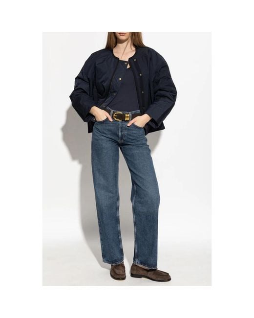 Ulla Johnson Jassen ,Blauw ,Malone Jacket in het Blue