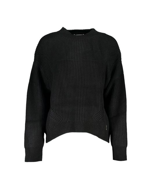 Maglione nero a maniche lunghe e collo alto di Patrizia Pepe in Black