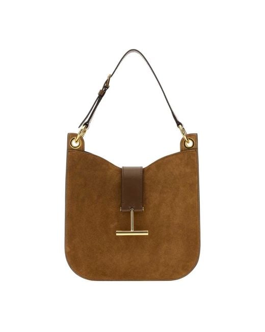 Tom Ford Brown Shoulder Bags