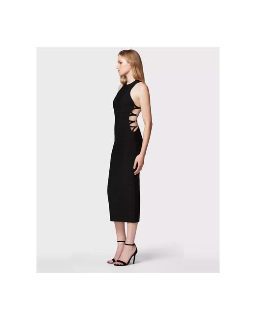 Hervé Léger Black Midi Dresses