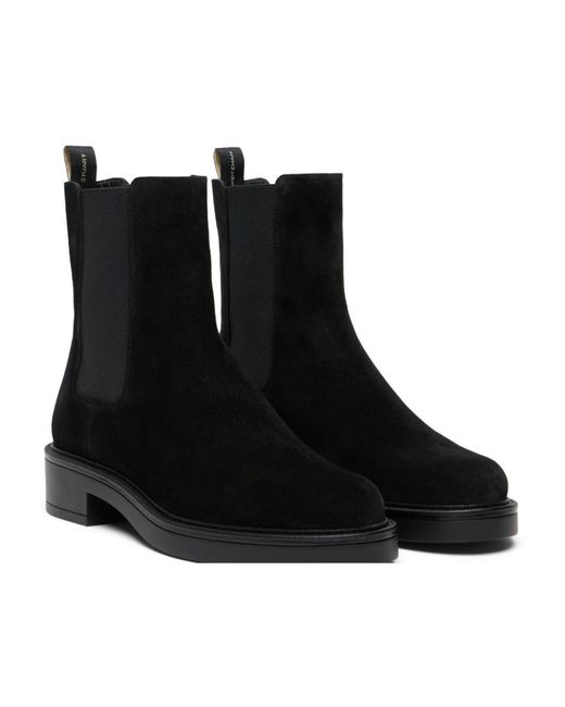 Stuart Weitzman Celia Chelsea Bootie in het Black