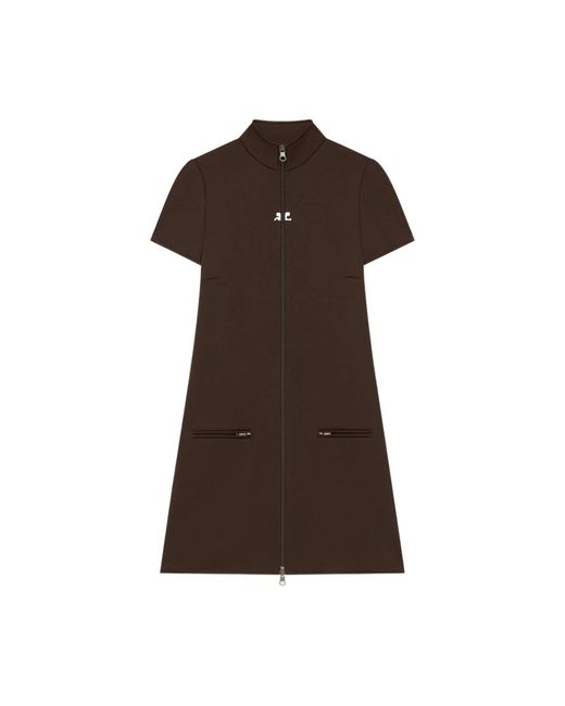 Courreges Short Dresses in het Brown