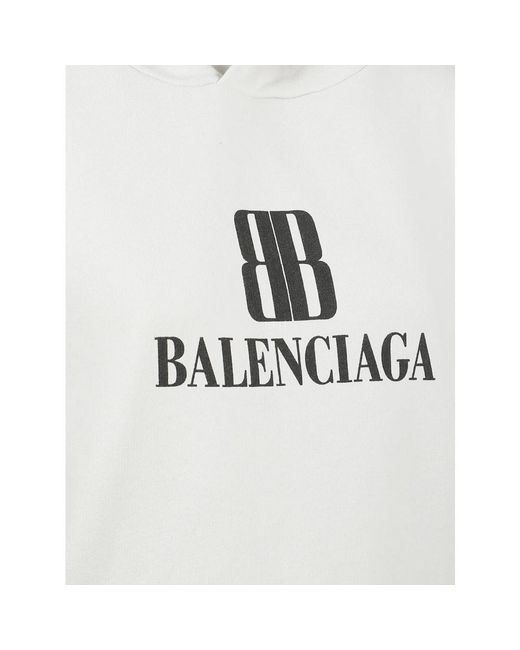 Balenciaga White Hoodies