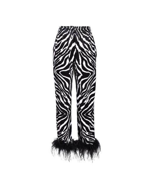 Trousers > slim-fit trousers Giulia N Couture en coloris Black