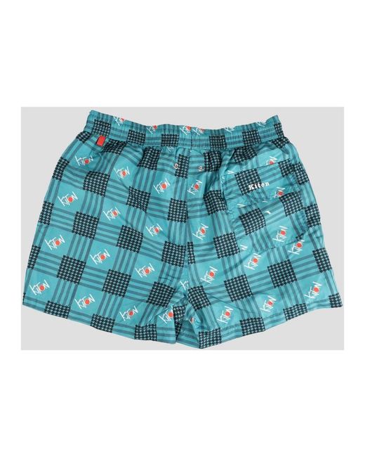 Kiton Swim Trunks Regular Fantasy in het Blue voor heren