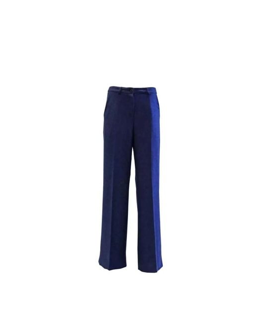 SKILLS & GENES Blue Wide Trousers