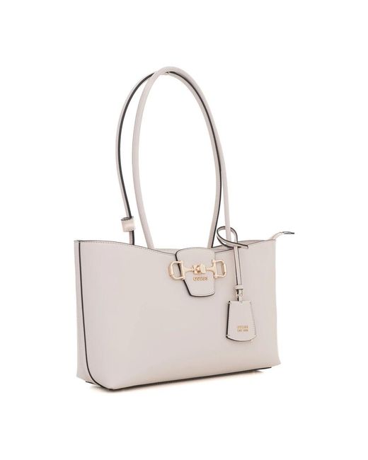 Guess White Shoulder Bags