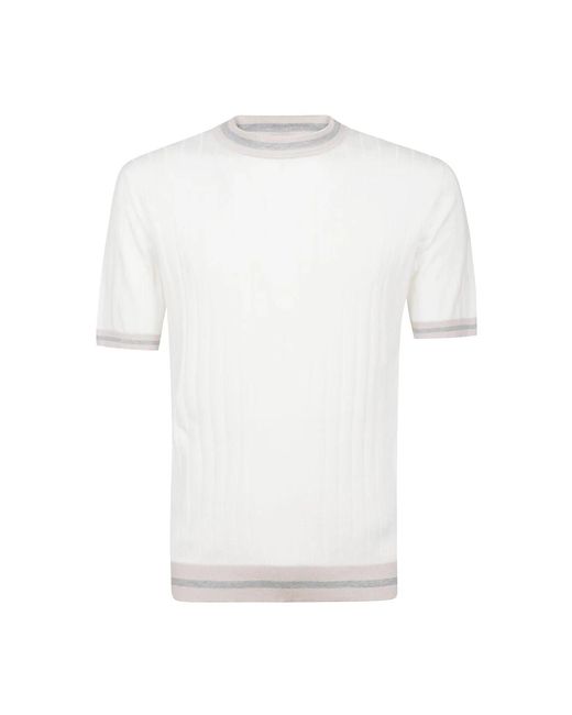 Knitwear > round-neck knitwear Eleventy pour homme en coloris White