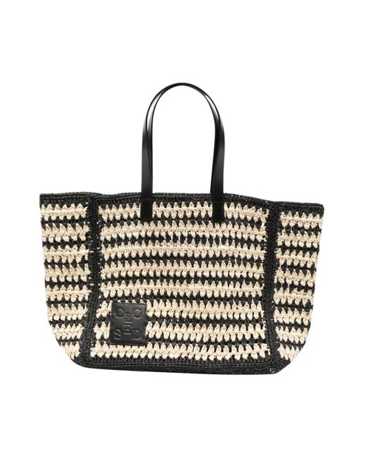 Tote Bags Closed de color Black