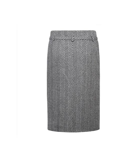 Tom Ford Chevron Midi Kokerrok in het Gray